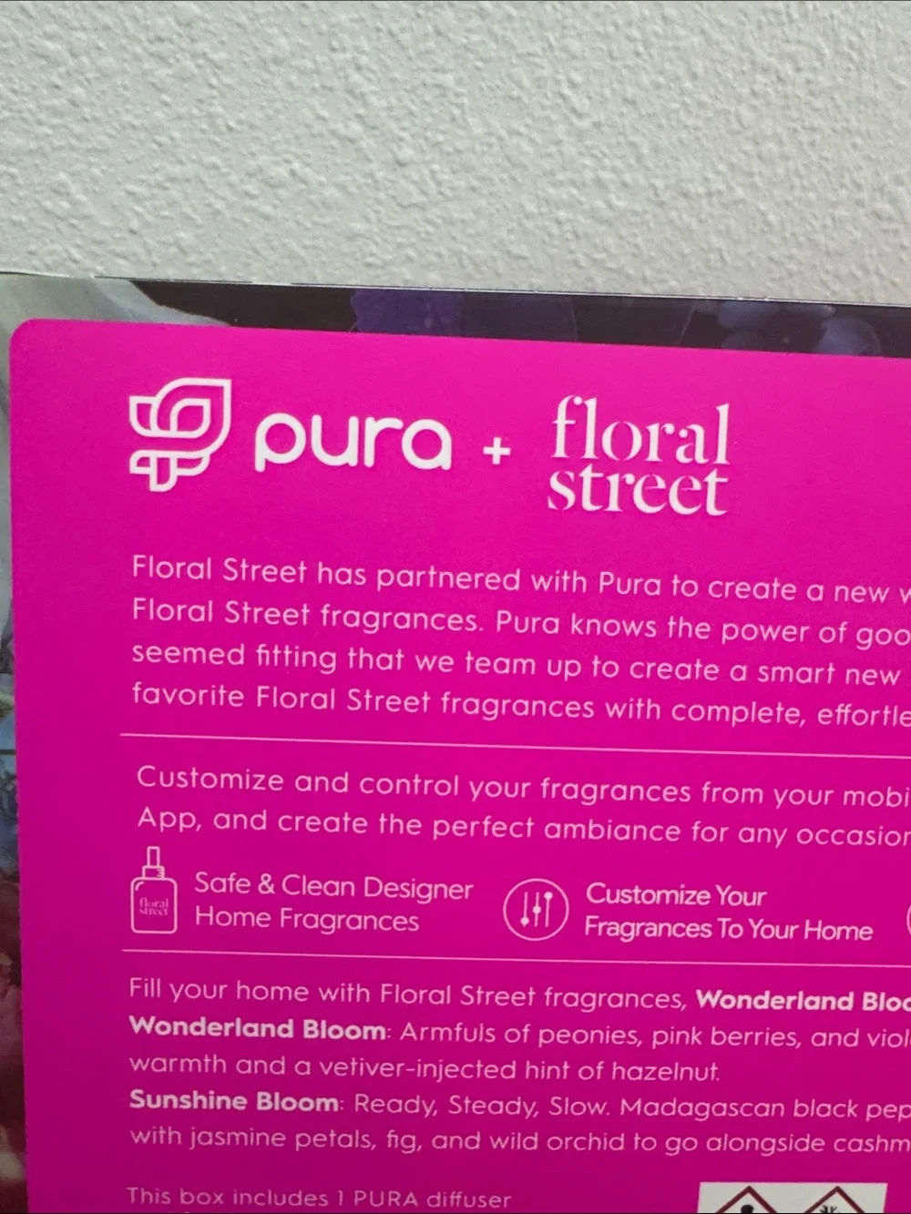 Pura Smart Home Diffuser - Floral Street Home Fragrance x 2 - New